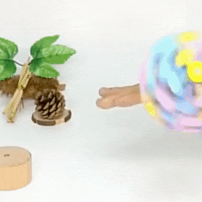Holz Zauberstab Spiral Lollipop – Anti Stress Fidget für Groß & Klein