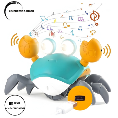 Krabbelnde Krabbe Spielzeug mit Musik und LED