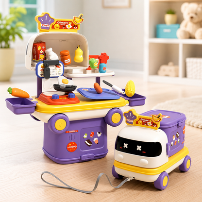 2-in-1 Lernspielset – Küche, Arzt & Makeup Spaß Medizinisch
