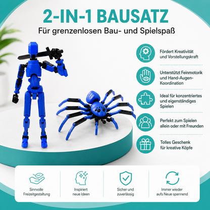 Voll bewegliche Roboter-Figur – Kreatives Spielen & Posen