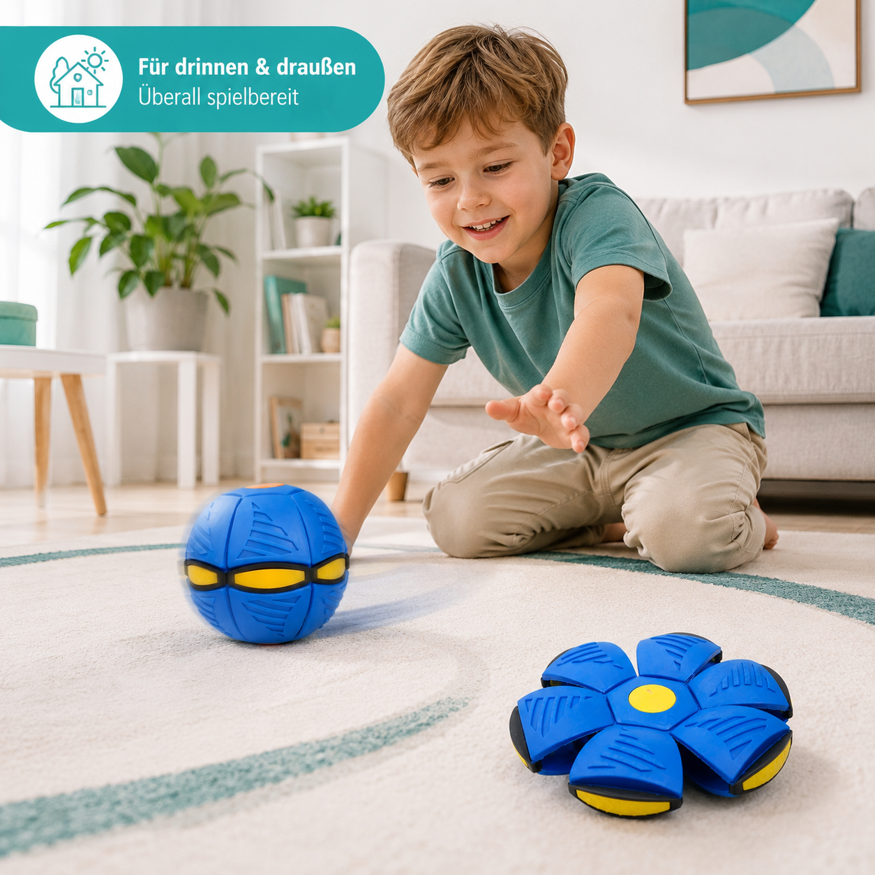 2-in-1 UFO Frisbee und Ball – Das perfekte Wurfspielzeug für Draußen