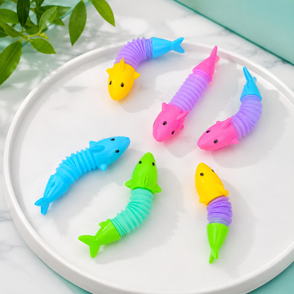 20-teiliges Set verwandelbarer Hai- und Dino-Stressspielzeuge – Endloser Spielspaß