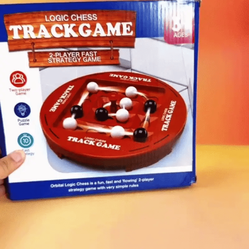 Montessori Logik Brettspiel mit Schiene-System