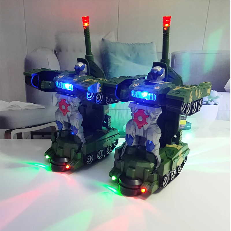 2-in-1 Transformations-Auto mit Licht & Musik – Roboter Spielzeug