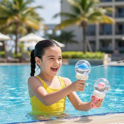Leuchtende Wasserpistole für Kinder – Spaß drinnen & draußen