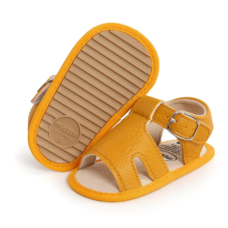 Baby Sandalen mit rutschfester Sohle – Komfort & Sicherheit Gelb