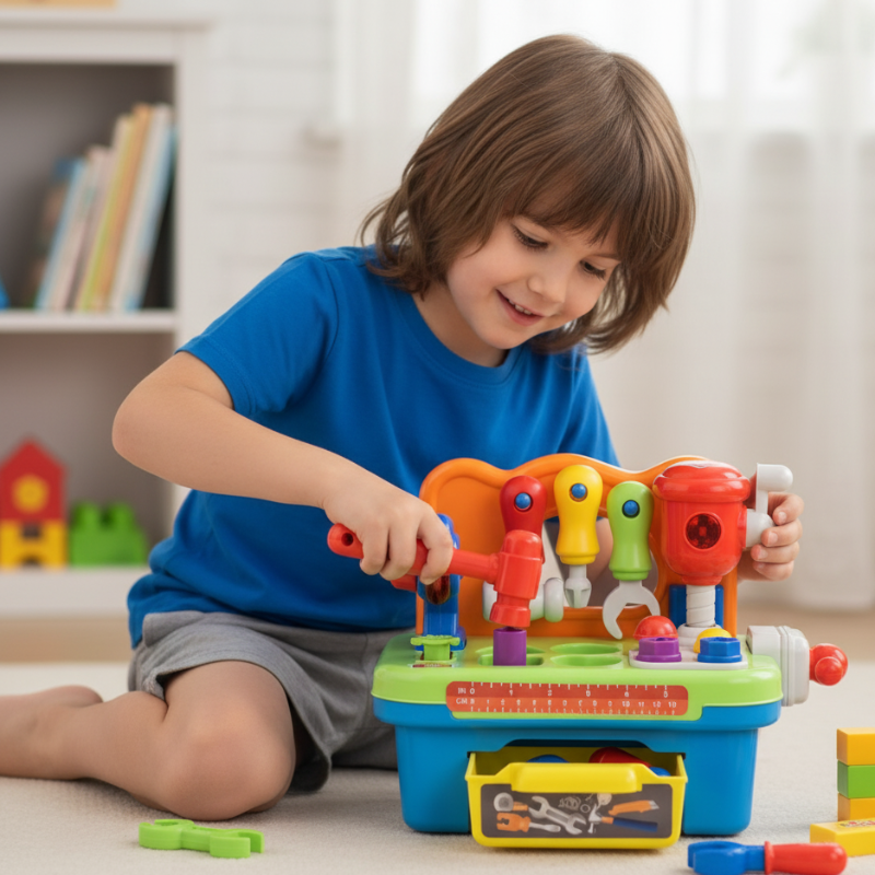 Elektrisches Kinder-Werkzeugset – Spielend lernen & entdecken!