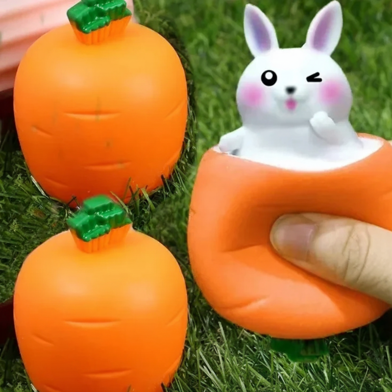 Squishy Karottenhasen – Stress wegdrücken, Spaß erleben!