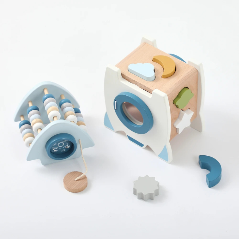 Montessori Holz-Rakete – Lernen, Staunen & Entdecken!