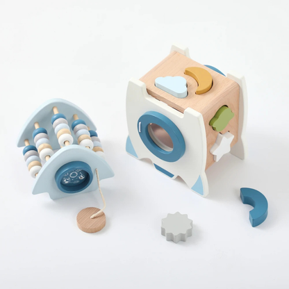 Montessori Holz-Rakete – Lernen, Staunen & Entdecken!