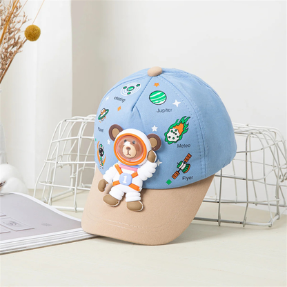 Karikatur Tragen Kinder Kappe für Kinder – Coole Streetwear für Jungs & Mädchen Blau Einstellbar 4-8 Jahre