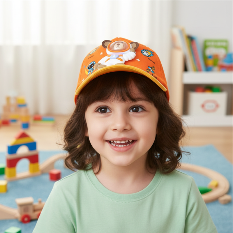 Karikatur Tragen Kinder Kappe für Kinder – Coole Streetwear für Jungs & Mädchen