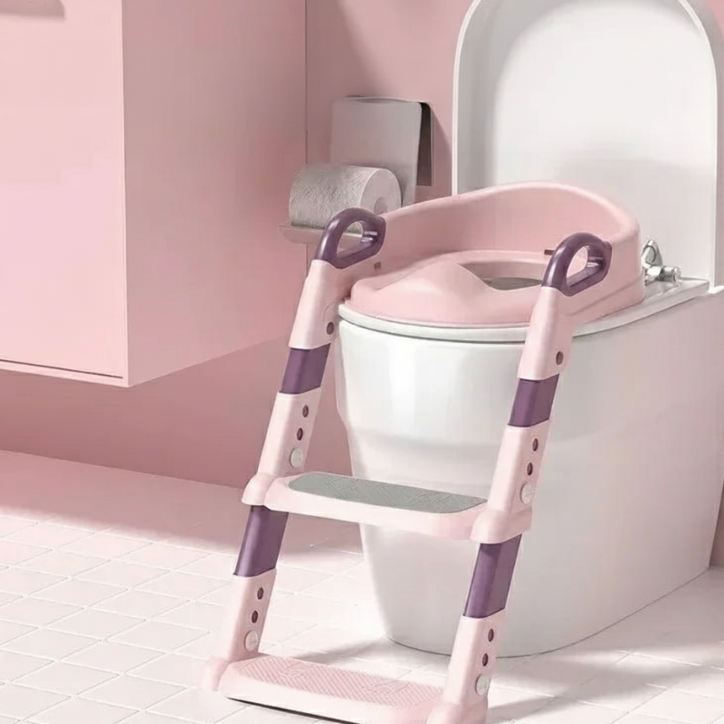 Faltbare Kinder-Toilettenleiter – Töpfchentraining leicht gemacht! Rosa