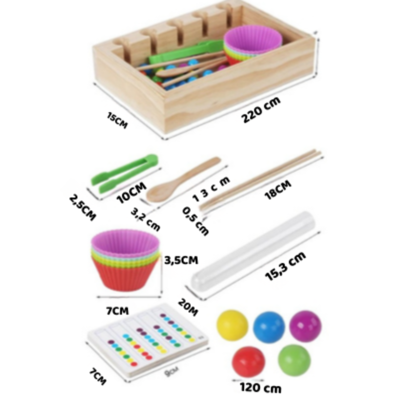 Montessori Farbperlen-Spiel – Lernen, Sortieren & Spaß!