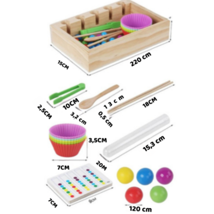 Montessori Farbperlen-Spiel – Lernen, Sortieren & Spaß!