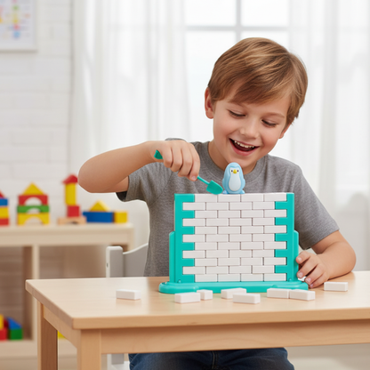 Pinguin Wandbruch-Spiel – Denkspaß & Teamarbeit für Kinder