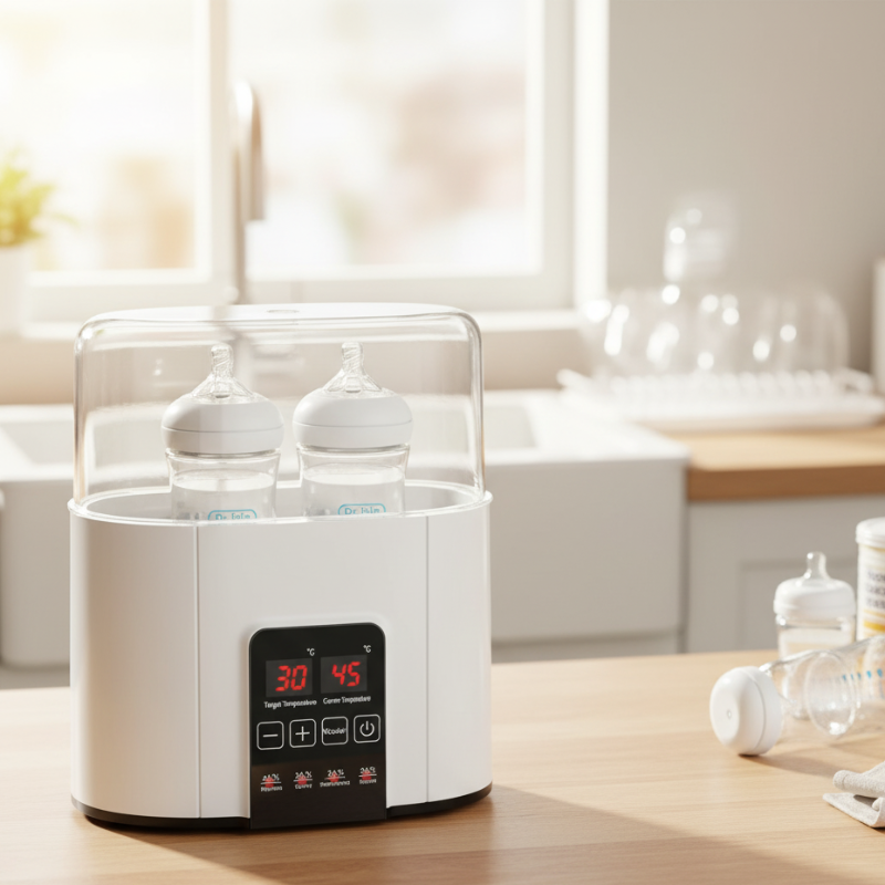 4-in-1 Baby Flaschenwärmer – Schnell, Schlau & Sicher mit Temperaturkontrolle Weiß