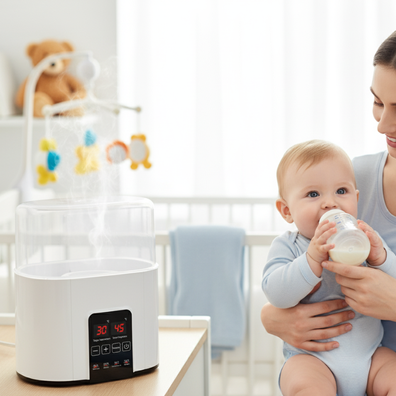 4-in-1 Baby Flaschenwärmer – Schnell, Schlau & Sicher mit Temperaturkontrolle