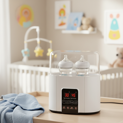 4-in-1 Baby Flaschenwärmer – Schnell, Schlau & Sicher mit Temperaturkontrolle
