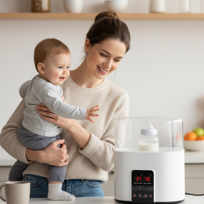 4-in-1 Baby Flaschenwärmer – Schnell, Schlau & Sicher mit Temperaturkontrolle