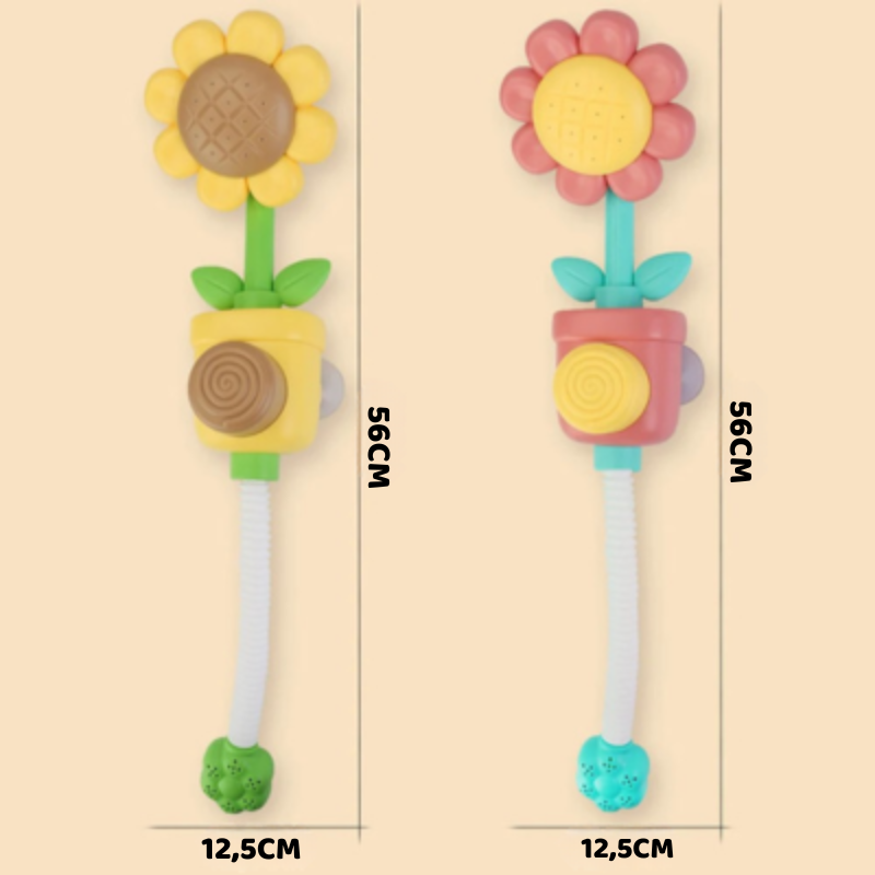 Baby Duschspielzeug Sonnenblume – Wassersprinkler & Badekugel