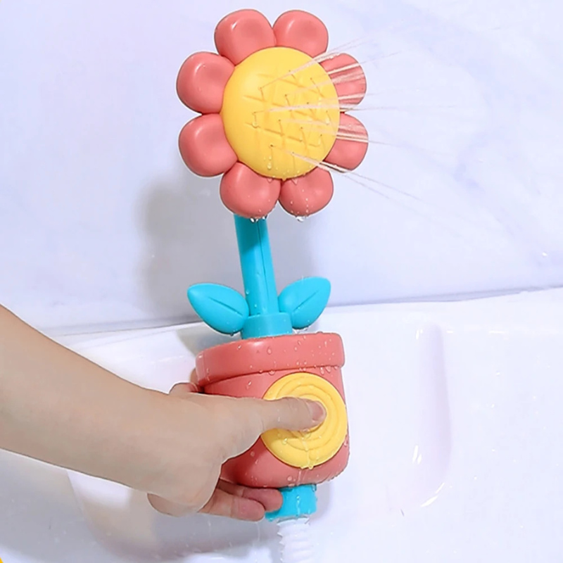 Baby Duschspielzeug Sonnenblume – Wassersprinkler & Badekugel
