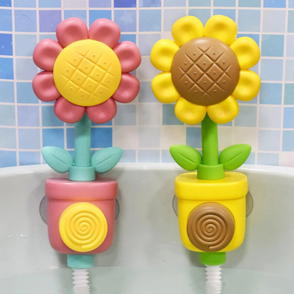 Baby Duschspielzeug Sonnenblume – Wassersprinkler & Badekugel