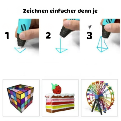 Schlau 3D Stift Pro – Erschaffe deine Welt in echtem 3D!