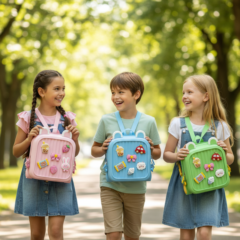 Intelligenter Kinder-Rucksack mit Rückenstütze & DIY-Design