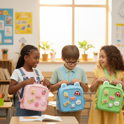 Intelligenter Kinder-Rucksack mit Rückenstütze & DIY-Design
