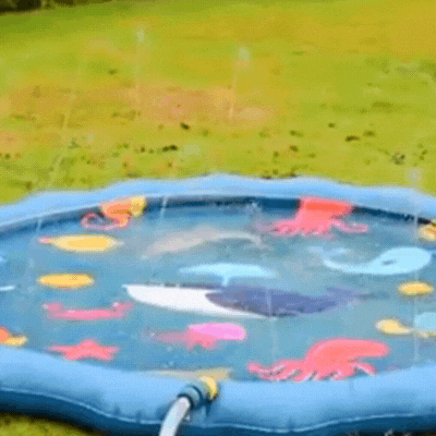 Planschmatte mit Wasser-Sprühfunktion – Sommerhit für Kids