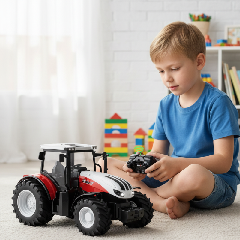 Bauernhof-Spaß pur! RC Traktor mit LED-Licht & realistischem Klang