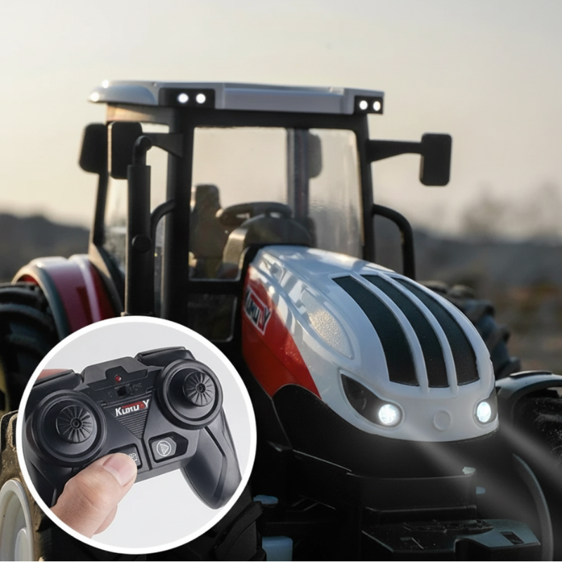 Bauernhof-Spaß pur! RC Traktor mit LED-Licht & realistischem Klang