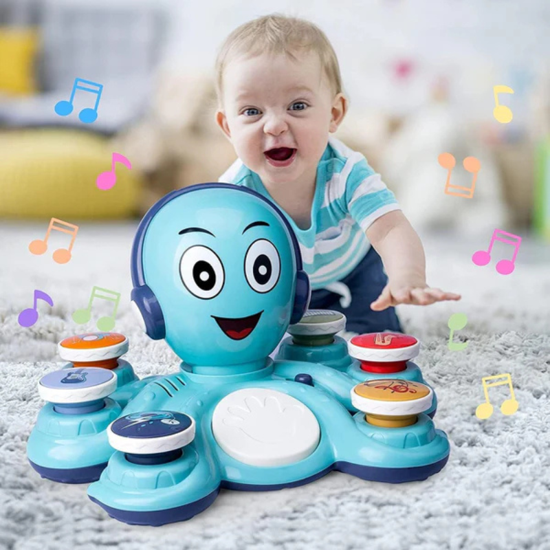 Baby Musik-Oktopus – Spielen, Lernen & Staunen mit Licht & Klängen