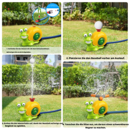 Sommer Schnecken-Wassersprinkler – Der interaktive Wasserspaß für heiße Tage