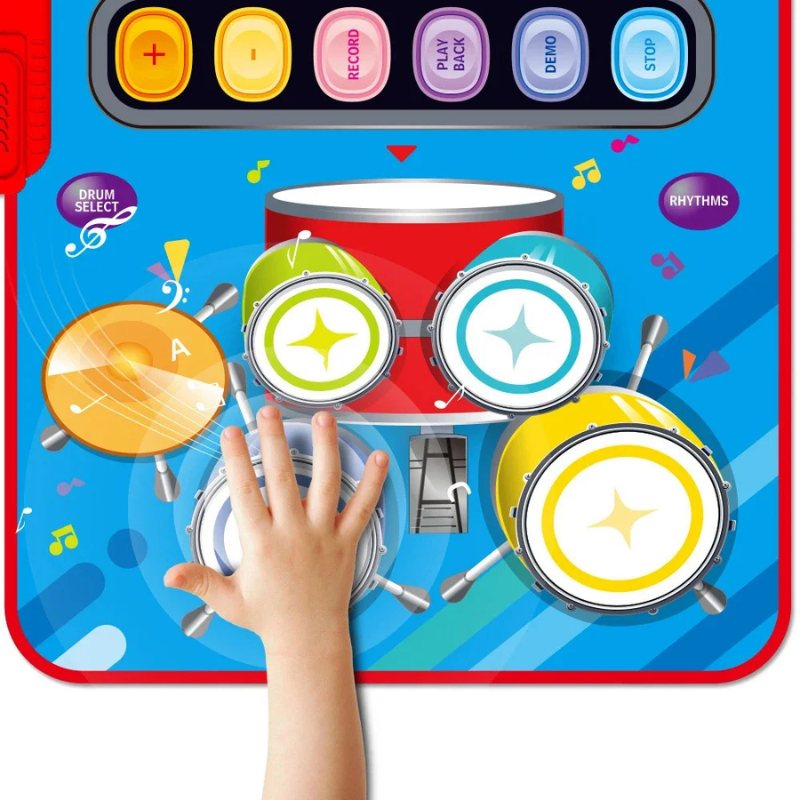 2-in-1 Tanz- & Musikmatte für Kinder – Lernen, Bewegen & Musizieren