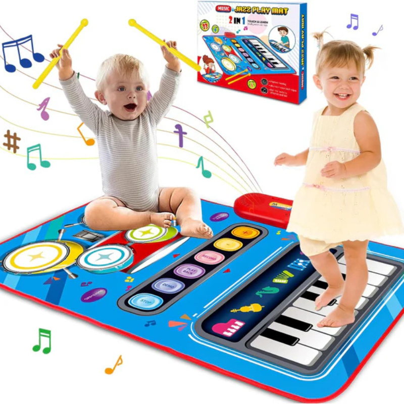 2-in-1 Tanz- & Musikmatte für Kinder – Lernen, Bewegen & Musizieren