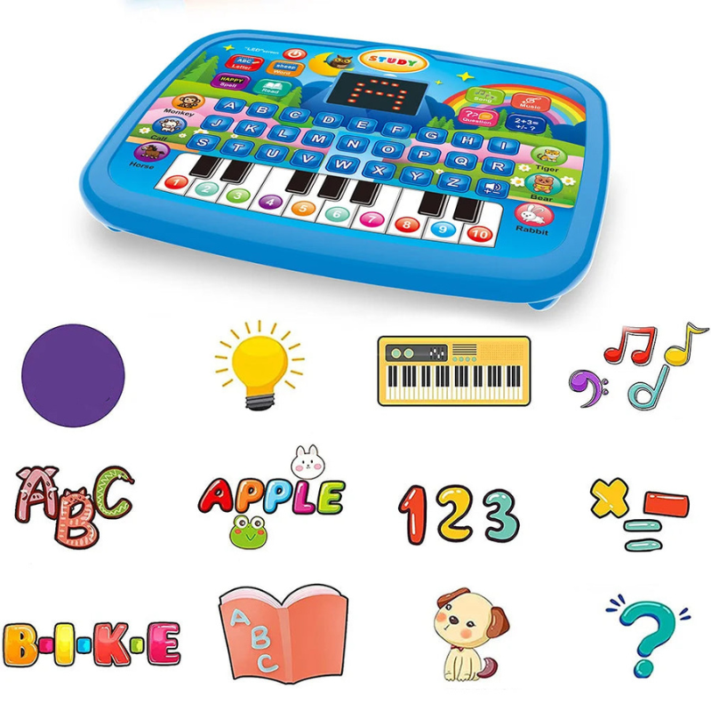 Interaktives Lernspielzeug mit Musik Buchstaben und Zahlen