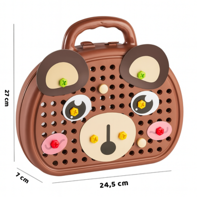 Kinder Werkzeug Set mit E Bohrer – Kreativ & Lernfördernd