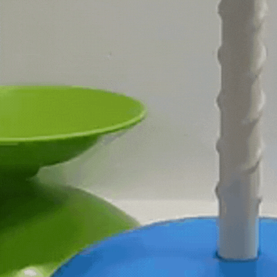 Bunter Regenbogen-Stapelring Turm – Montessori Lernspielzeug für 3-6J.