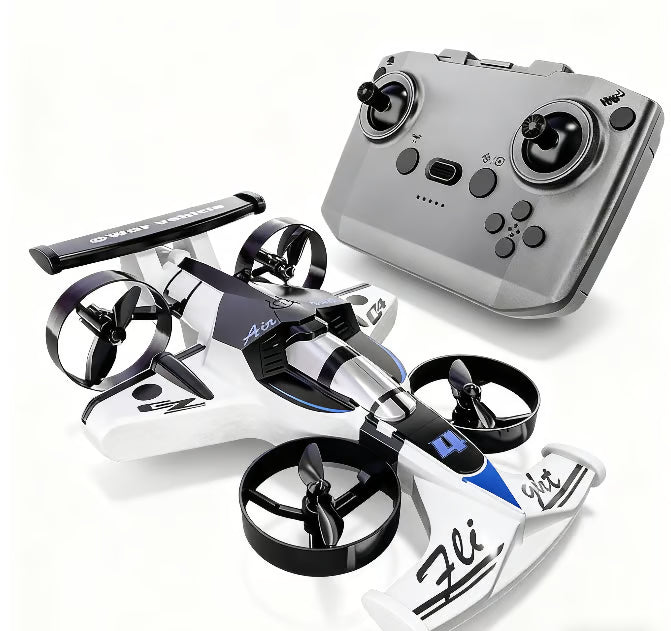 2-in-1 RC Flugzeug & Drift-Auto – Aktion in der Luft & Bin Boden