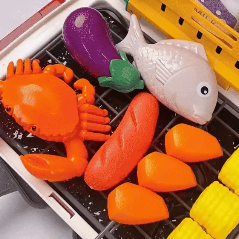 BBQ Kinderküche mit Farbeffekt & Musik – Spaß beim Kochen