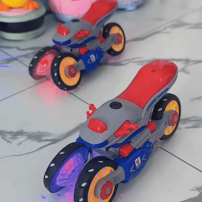 Bewegendes Motorrad-Spielzeug mit Musik & Licht für Kinder