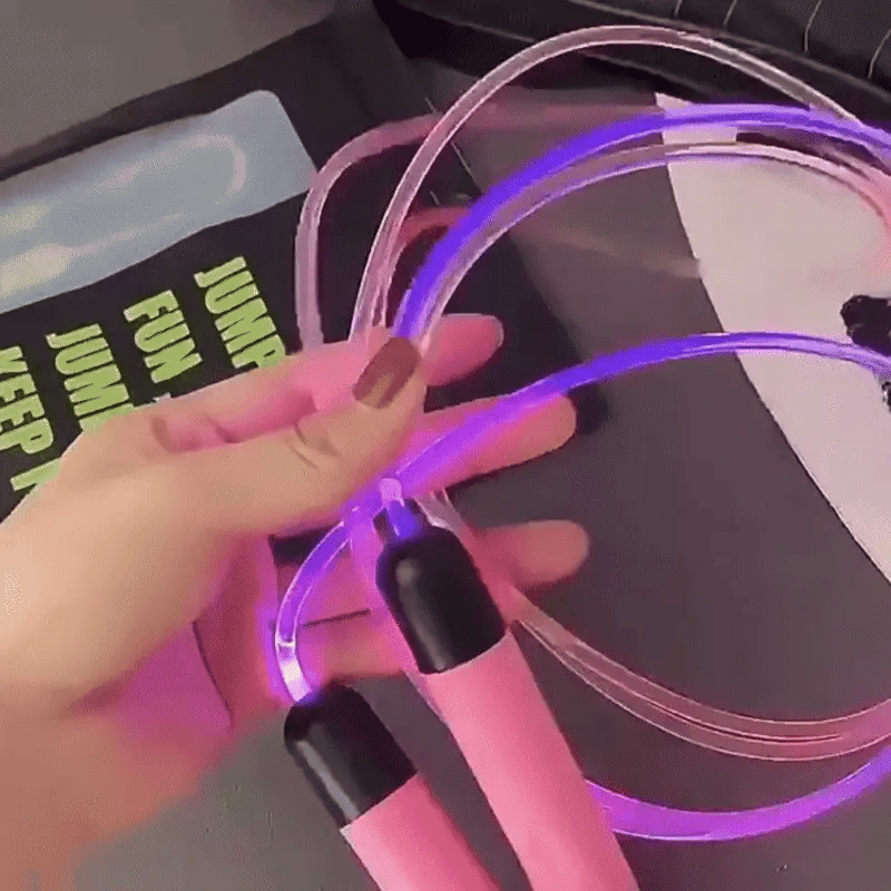 LED Springseil für Kids & Erwachsene – Leuchtender Fitness-Spaß