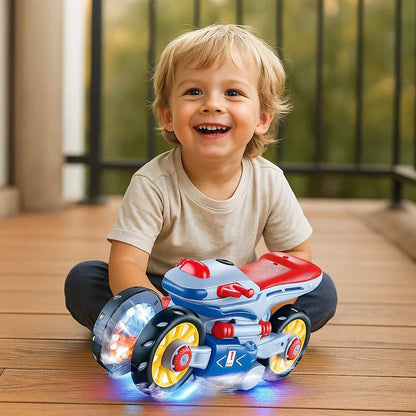 Bewegendes Motorrad-Spielzeug mit Musik & Licht für Kinder
