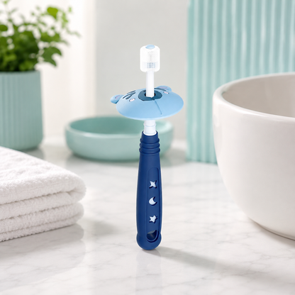 360° Ultraweich Baby Zahnbürste – Sanfte Zahnreinigung Blau