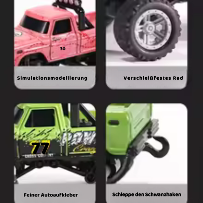Mini Monster-Truck mit Licht & USB-C für Kinder