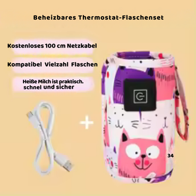 USB Babyflaschenwärmer – Immer trinkbereit, überall! Rosa
