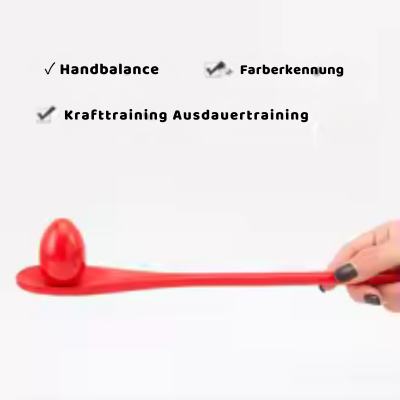 Holz-Ei-und-Löffel-Rennspiel – Gleichgewicht, Spaß & Bewegung für Kinder!