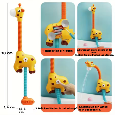 Giraffen-Sprinkler – 360° Wasserspaß für Kinder & Babys